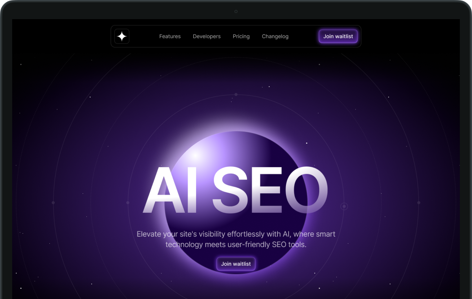 AI Startup Landing Page